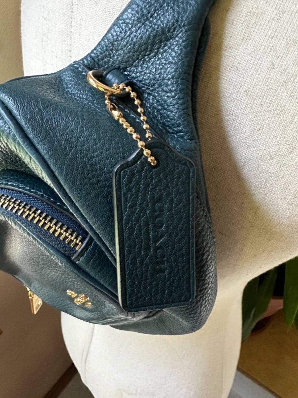 Coach Belt Bag/Fanny Pack, Dark Teal, Like New - Picture 2 of 15